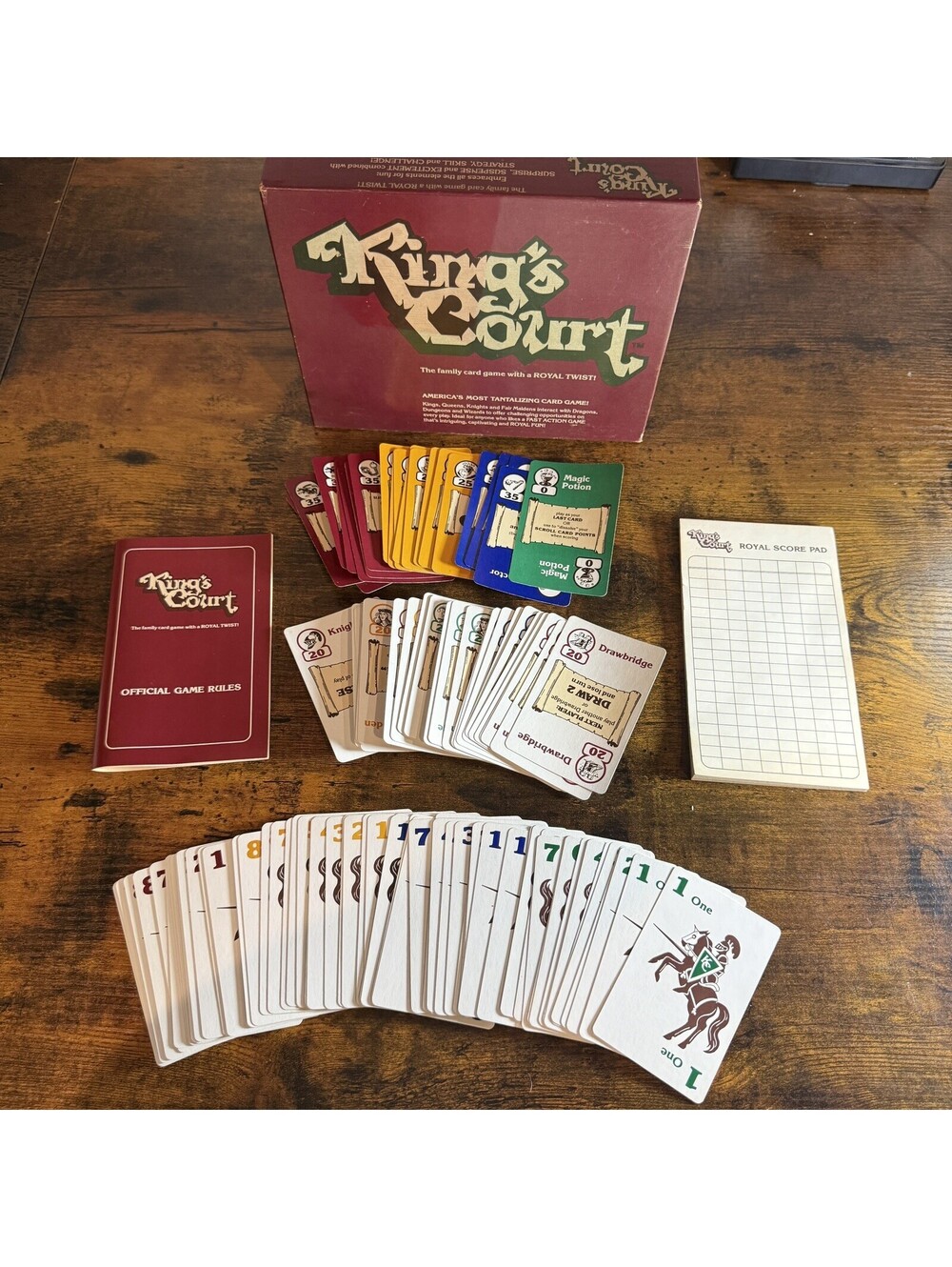 King's Court Card Game - Vintage 1983 - John Johnson JanJohn Games Rare Complete